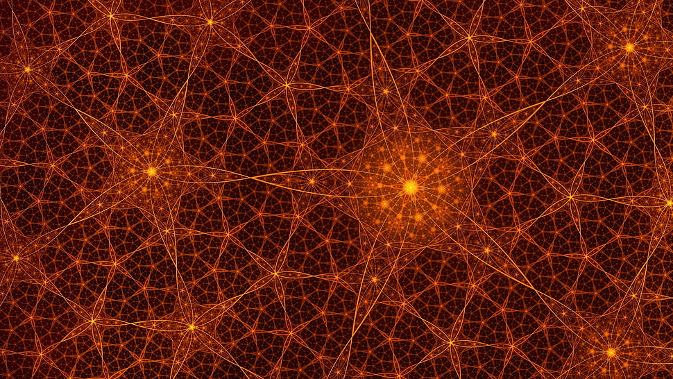 orange star decor HD wallpaper